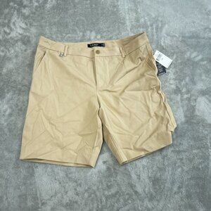 Lauren Ralph Lauren Tan Womens Shorts Size 14P Cotton/Viscose Blend NWT 4886